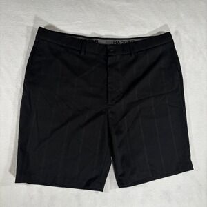 Haggar Performance Golf Shorts Mens 44 Black‎ In Motion Striped HS01213 Light